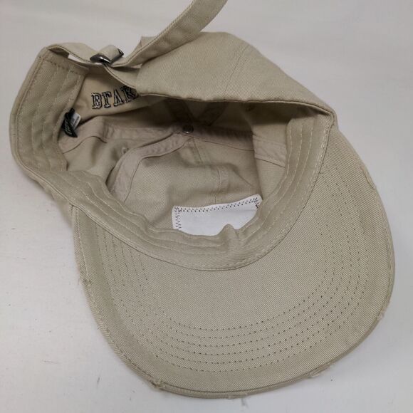 Blvk Savage Skull Patch Slideback Hat Tan One Size Adjustable District - Picture 6 of 8